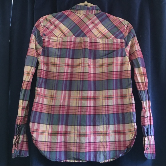 J.Crew | Silk Blend Plaid Top - Picture 3 of 5